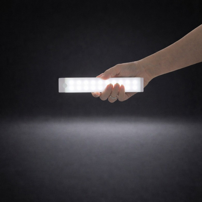 유앤아이 2배 밝기 무선 슬림 센서등, 화이트+20cm, 1개