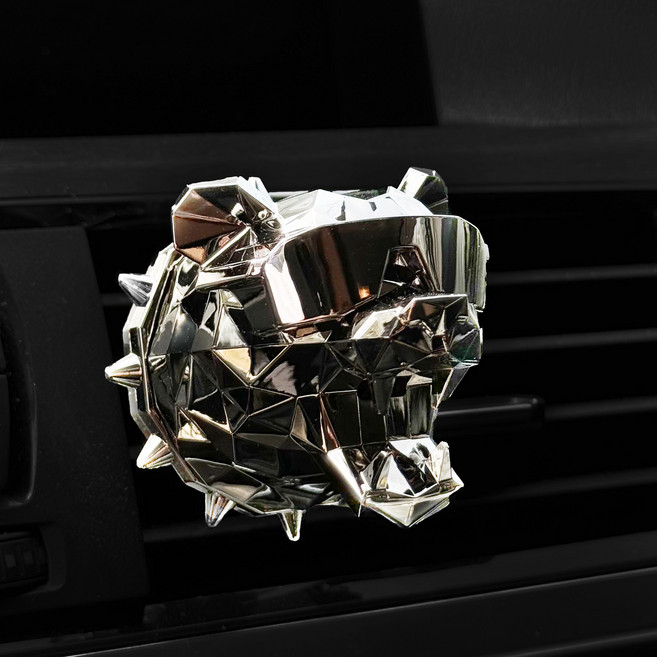 크롬블랙 차량용 석고방향제 불독방향제, 호랑이 X 블랙 X [블랙체리향]