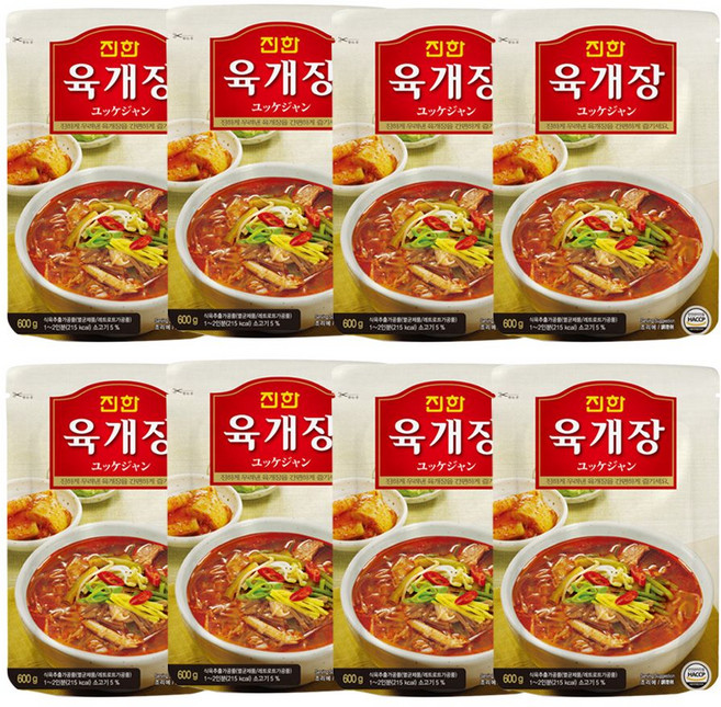진한식품 육개장, 8개, 600g