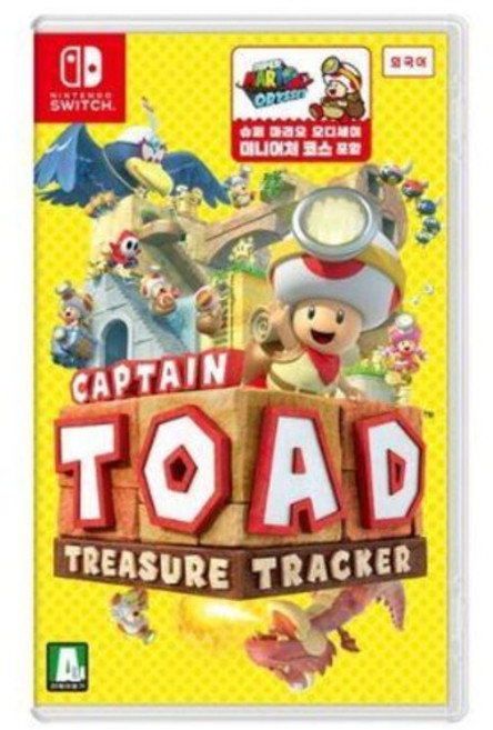 전진 키노피오 대장 (캡틴 토드 CAPTAIN TOAD TREASURE TRACKER) 닌텐도 스위치 정품 게임 타이틀 팩 (국내 발송)