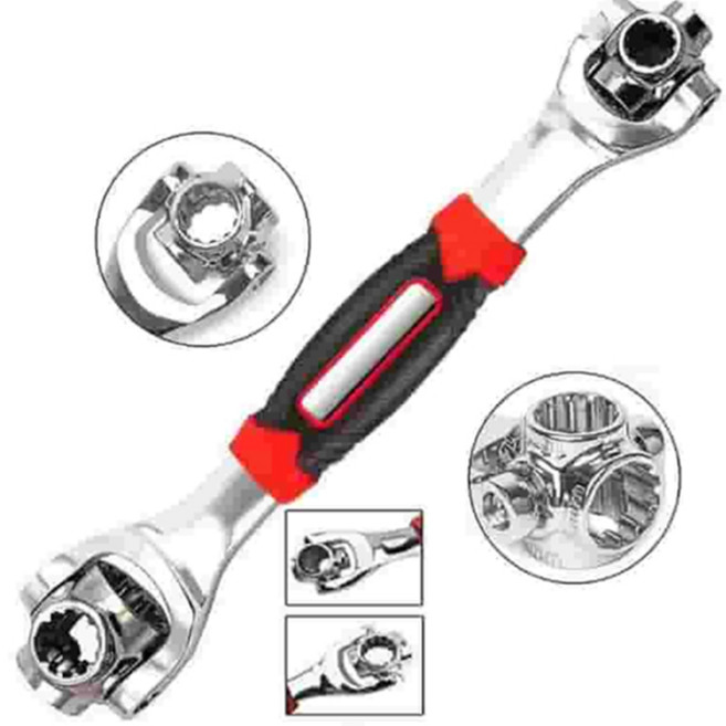 평면 곡면 협소공간 48in1 유니버셜 만능스패너 다용도 헤드회전 소켓렌치, 1개