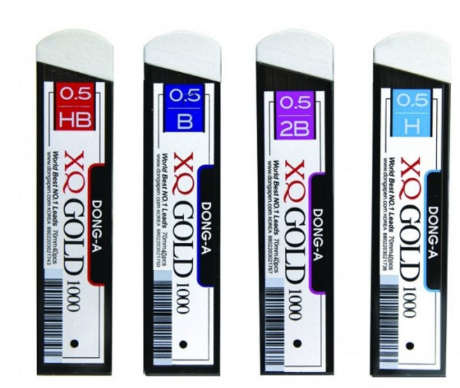 [동아] 국산 고급 샤프심 1000 GOLD XQ 0.5 mm 1다스(12개입)