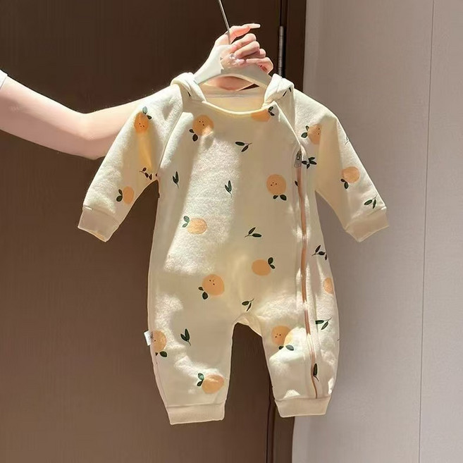 유아 겨울 도틈 맨투맨 우주복 보들보들 귤