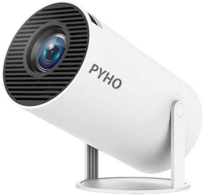 PYHO FHD 고화질 고밝기 미니 빔 프로젝터 스마트폰 동영상 무선 연결 가능 가정용 홈시어터, HY300Pro