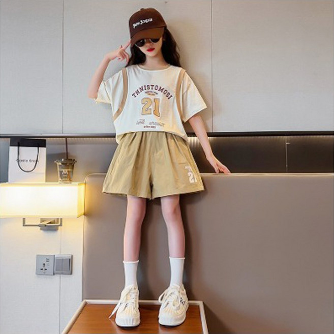 재한 초등학생 반팔 반바지 상하복세트 [2686]