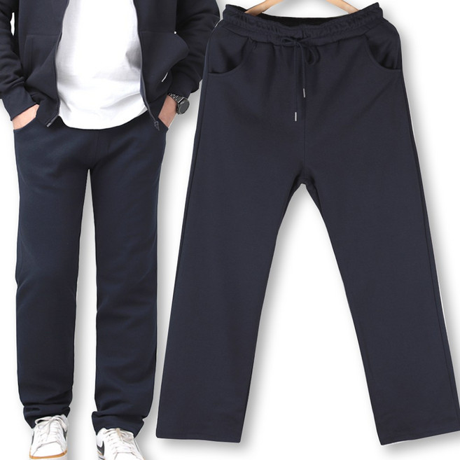 런닝맨 M-6XL 남자 통일자 스트레이트 트레이닝팬츠 빅사이즈 기장긴 바지 세미 와이드 28-46사이즈