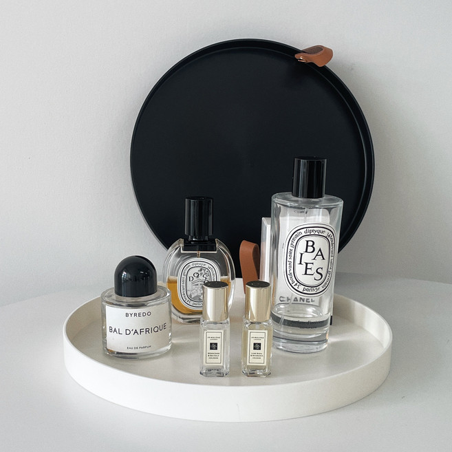 벨리에 원형 트레이 인테리어 소품 정리 트레이, 화이트