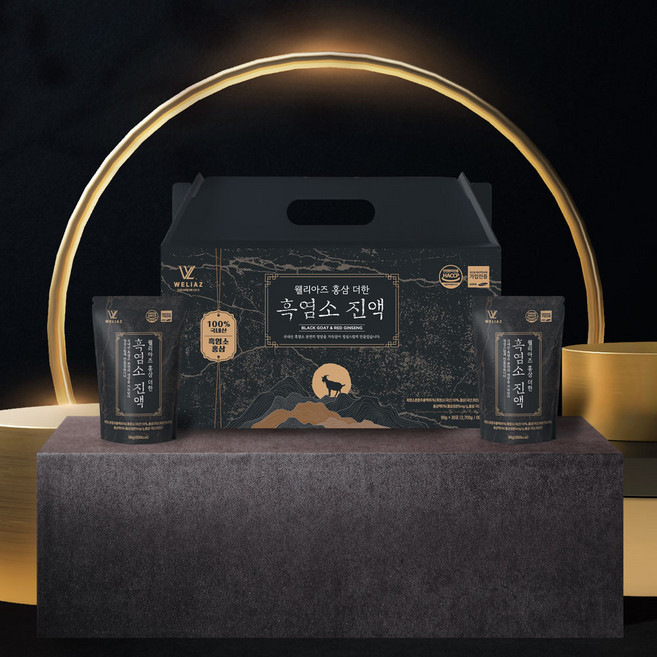 다담 국산 몸에 좋은 홍삼 더한 흑염소진액, 30개, 90ml