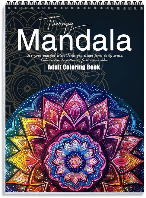 NICEROSE 명상과 아트 테라피를 위한 프리미엄 컬러링북 세트 - 만다라 마음챙김 고급 도안으로 완성하는 스트레스 해소 & 창의성 UP, Cultural Mandala I