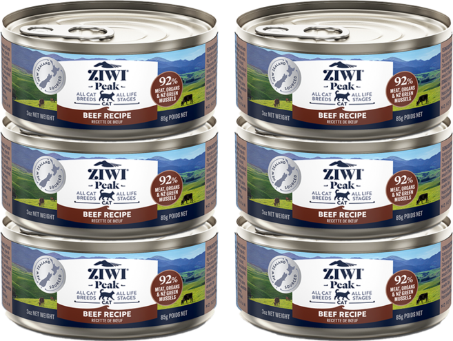 지위픽 캣 캔 식품 소고기 85g x 6개, 소