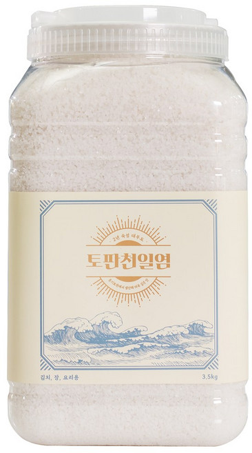 우이당 2년 숙성 대부도 토판염 토판천일염, 3.5kg, 1개