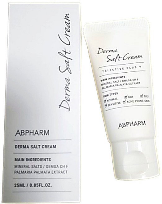 에이비팜 더마 솔트크림 25mL 수분광 보습 속건조 민감성 여드름피부, 1개, 25.2ml