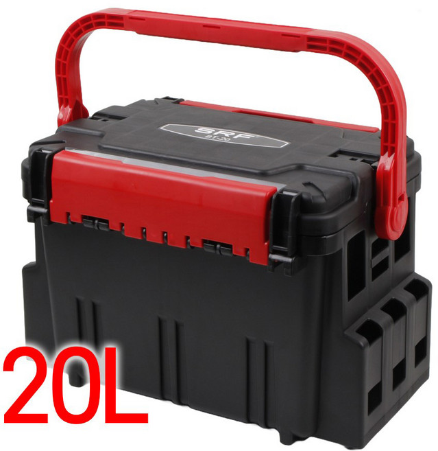 SRF 태클박스 하드 다용도 낚시 가방 BT-20, 태클박스 BT-20(블랙), 1개