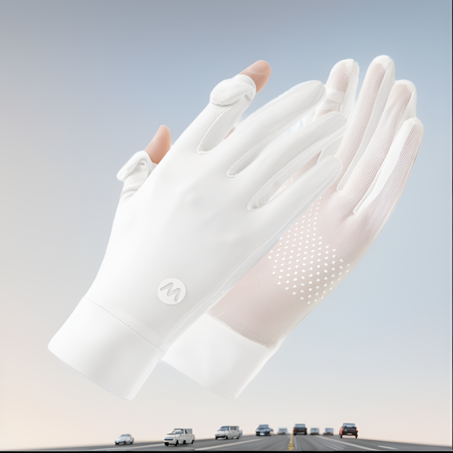 THE MANGONYANG 공식 고운손 가을 자외선 차단 운전 장갑, 클래식화이트, 1개