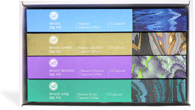 웨이브온 네스프레소 호환 캡슐커피 기프트박스, 단품, 1개, 10개입