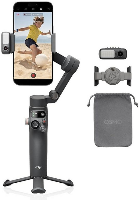 DJI Osmo Mobile 7P 스마트폰 짐벌 짐벌 스태빌라이저(iPhone/Android) 네이티브, 1개