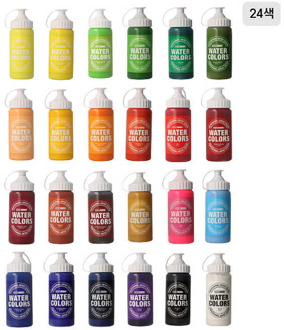 종이나라 비비드 수채물감 220ml 낱색, 퍼머먼트 옐로우 딥