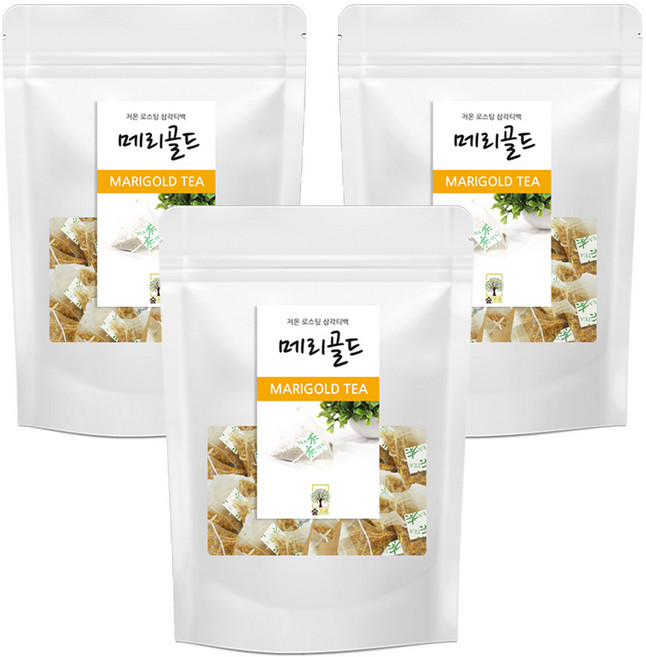 메리골드차 25티백 숲으로허브 삼각티백, 600mg, 25개입, 3개