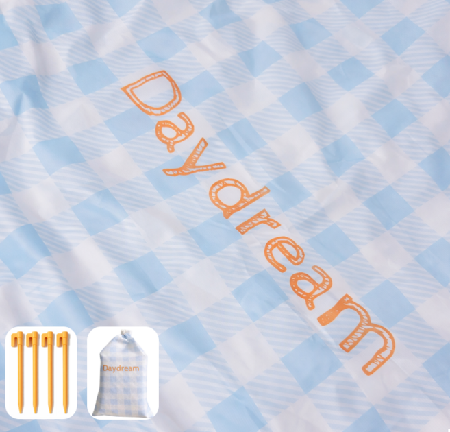 패링치즈 감성 피크닉매트 초경량 돗자리 지주핀 포함, Day스카이블루