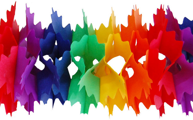 피플스파티 파티가랜드 4.4m, 2개, 레인보우