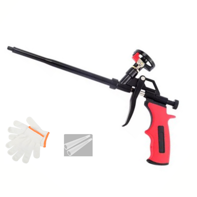 무세척 스테인리스 우레탄 폼건 원터치 우레탄건 폼클리너 불필요, 1세트