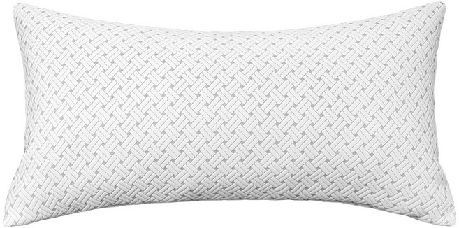 [당일출고] 베드앤데코 국내생산 더위타파 크로스 냉감 등쿠션(솜포함), 화이트