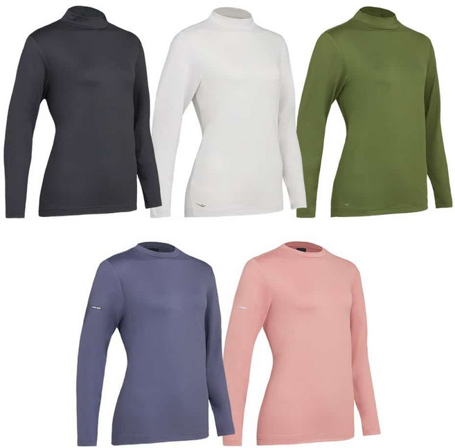 MN 여성 기모 하프넥 긴팔티셔츠 5종 여자기모반목티