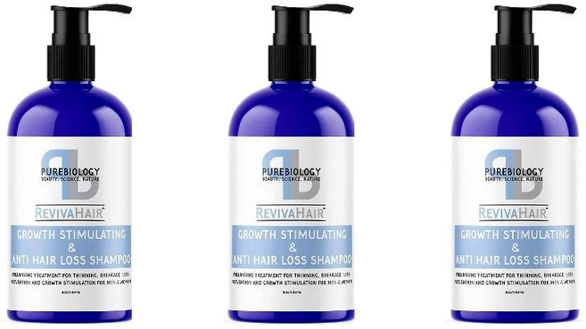Pure Biology RevivaHair 안티 헤어 로스 샴푸 240ml 3팩 - 쿠팡