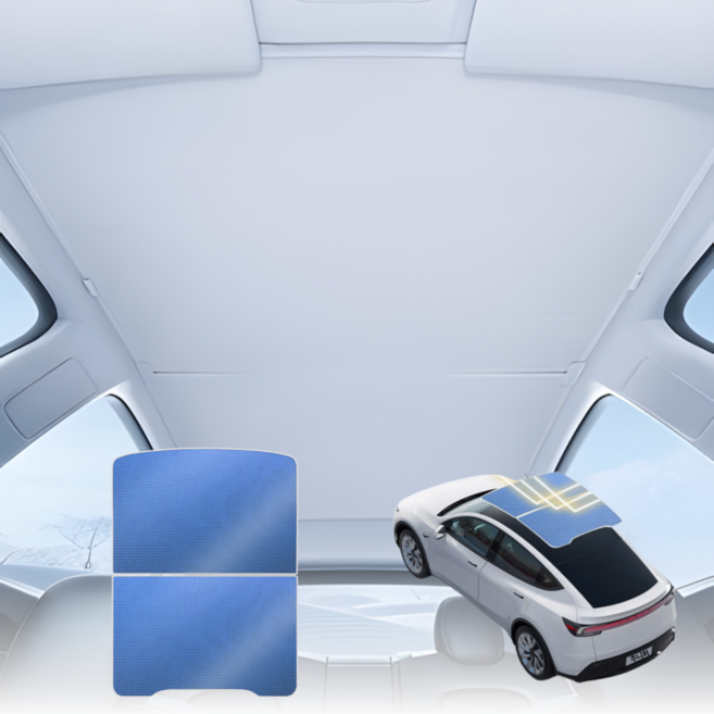 킵틸 테슬라 모델Y 주니퍼 전용 호환 썬쉐이드, 1세트, 주니퍼 썬쉐이드 블루