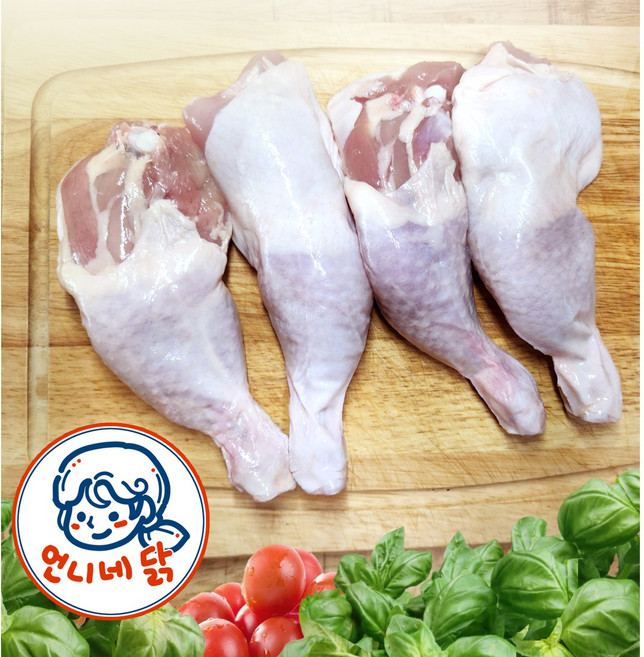 언니네 국내산 냉장 하림 닭 장각 통닭다리 넓적다리 닭다리 4조각 한팩 (4조각 1팩) 에어프라이용 통닭다리 염지닭다리, 소금염지 닭장각4조각1팩, 1개