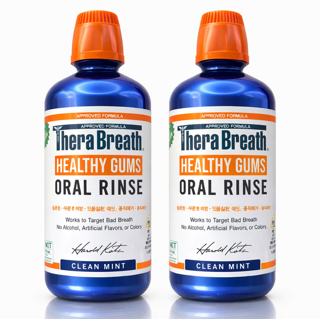 구강세정기 테라브레스 헬시 검스 오랄린스 구강청결제, 1L, 2개