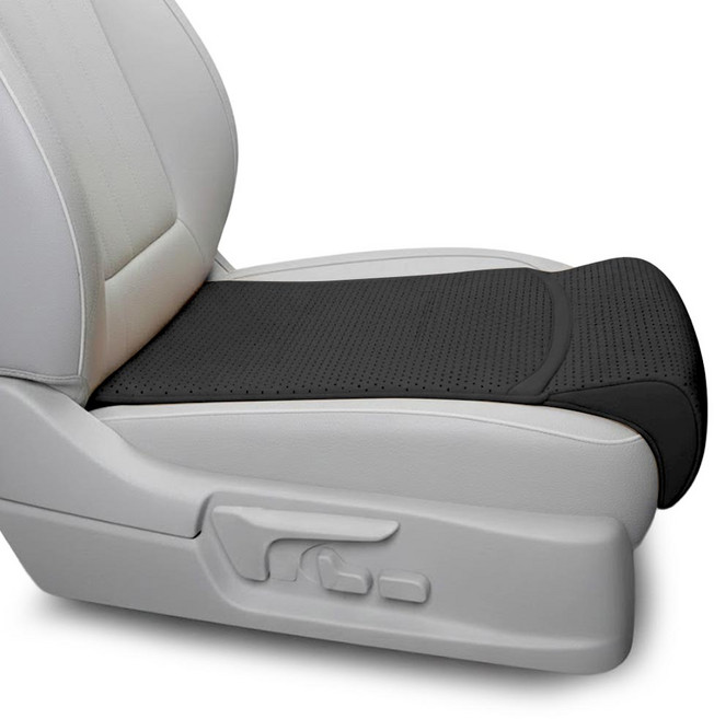 깔끔더하기 자동차 다리 받침 메모리폼 방석, 1개, 블랙