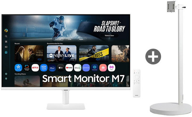 삼성 삼탠바이미 M7 80cm(32인치) UHD 스마트 이동식TV 스탠드티비, 설치 서비스 포함, 스탠드형, LS32DM703UK-ST
