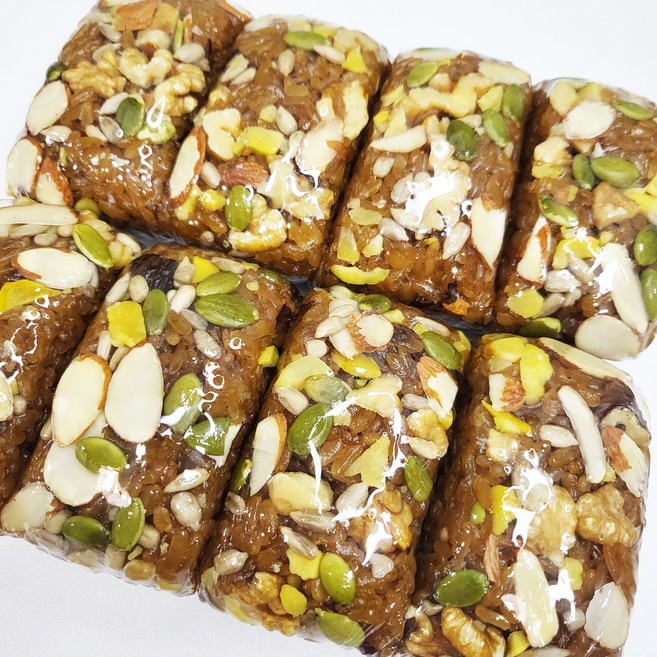 조현제떡연구소 약식 약밥 3kg 95g 32p 약식+백설기 갓성비세트 중 아침식사대용 건강식 약식맛집 가성비굿 선물로좋은 영양밥 하루견과류 소금설탕조절맟춤, 32개, 기본염기본당, 약식{일반포장}세트