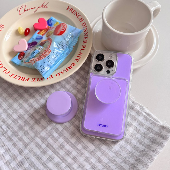 스프링 팔레트 아이폰 갤럭시 글로시 렌즈가드 마그네틱 케이스(맥세이프 호환)