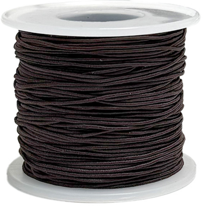 디어플레이스 탄성 고무줄 팔찌 염주 만들기, 1개, 04다크브라운 50m_1.0mm