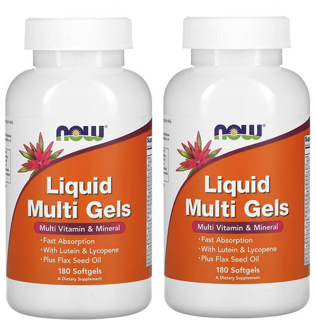 나우푸드 액상 멀티 젤 소프트젤 180정, 2팩 - 쿠팡