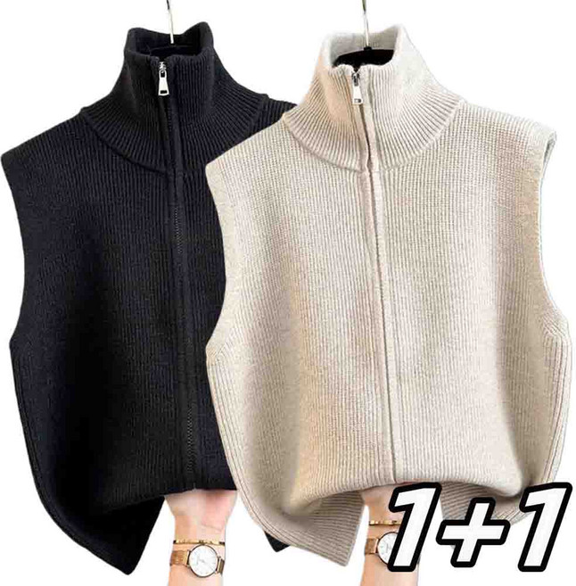 1+1 여성조끼 베스트 가디건 여성자켓 니트조끼 SGS25102420 38