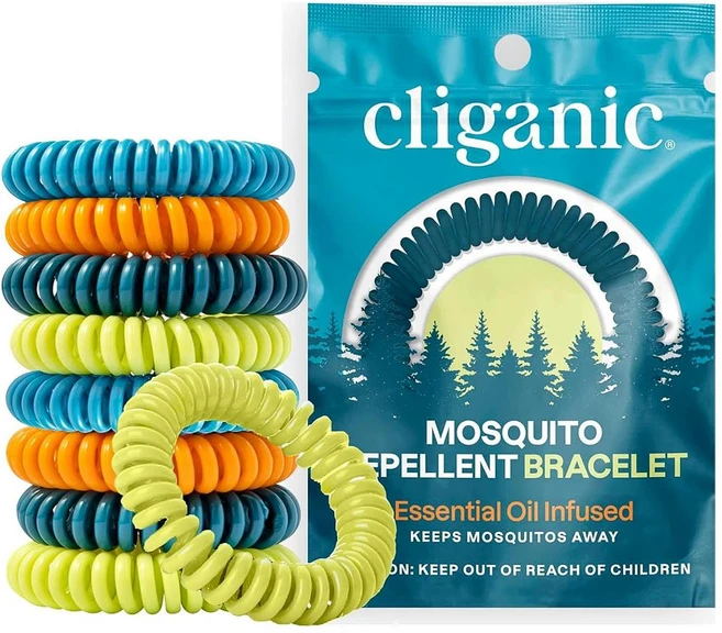 Cliganic 모스키토 브레이슬렛 10개입 1팩 Cliganic 10 Pack Mosquito Repellent Bracelets for Adults, 1개 - 쿠팡