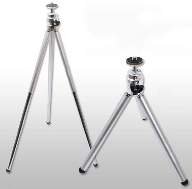 3단 미니 삼각대 휴대용 셀카 디카 거치대, 1개