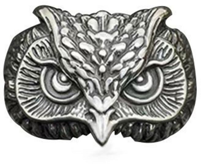 MAKABORO 재물운 행운 부엉이 반지 오픈링 행운부적