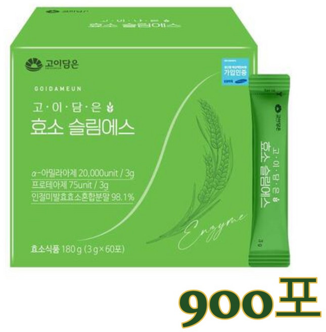 고이담은 효소 슬림에스, 180g, 15개
