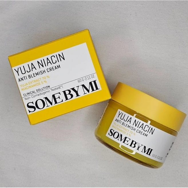 썸바이미 유자 나이아신 안티 블레미쉬 크림 색소침착 기미 잡티 개선 미백, 2개, 60g - 쿠팡