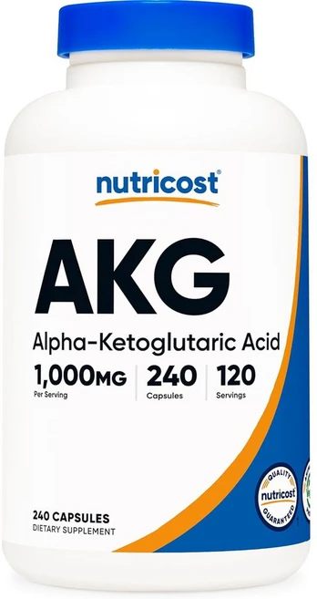 뉴트리코스트 AKG 알파 케토글루타르산 1000mg 240캡슐, 1팩, 1개, 240정 - 쿠팡