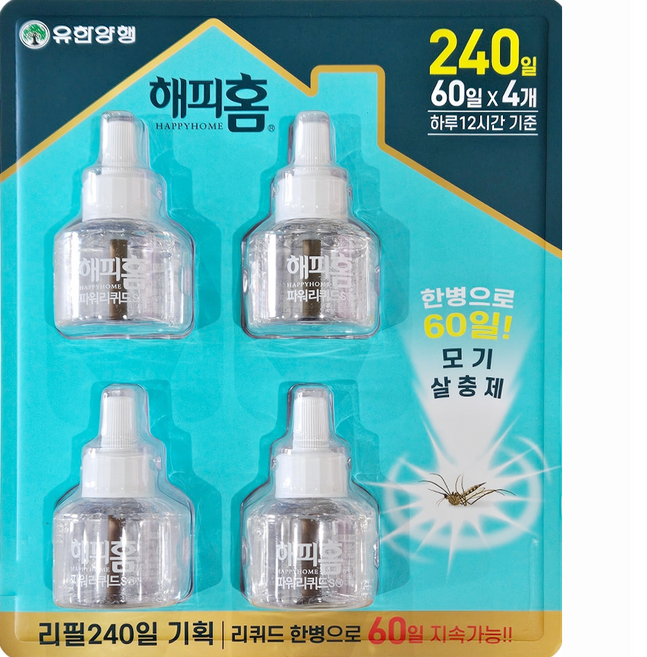 해피홈 파워 리퀴드S 60일 리필, 1개, 180ml