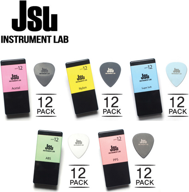 신제품 JSU 기타피크/ 일렉기타피크/ 통기타피크/ Picks (12팩) 세트, 아세탈, 1.25mm(12팩+케이스), 1개