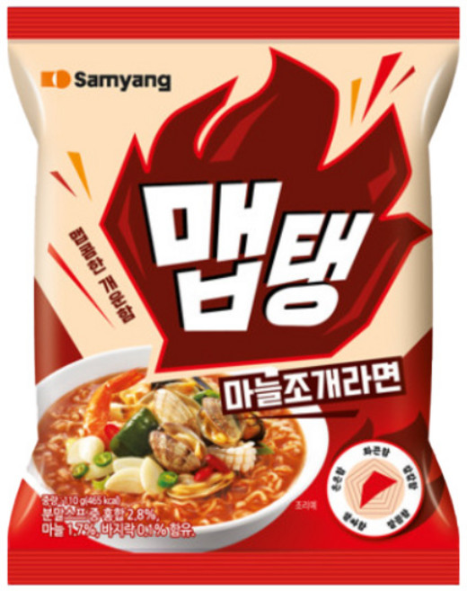 맵탱 삼양 마늘 조개라면 110g, 1개