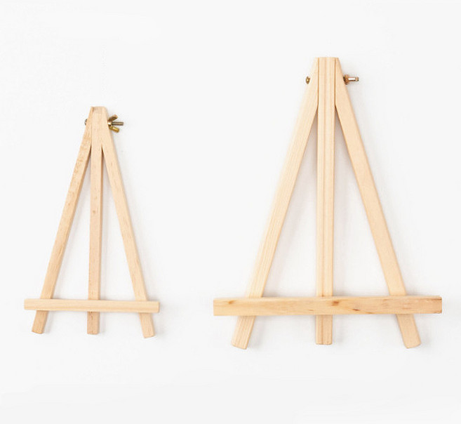 민화샵 나무 삼각 미니 이젤 원목이젤 휴대용 캔버스거치대 액자 캔버스 거치 가능, 민화 나무삼각이젤 미니