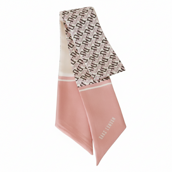 닥스 PINK DD 패턴 쁘띠 실크 스카프 (선물포장)