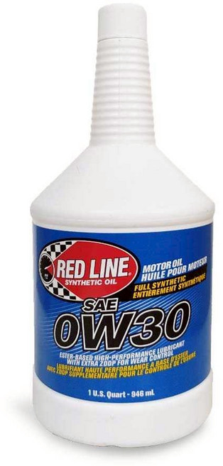 RED LINE 全合成機油 酯類配方引擎保護 提升燃油經濟性, 0w30, 1個, 946ml
